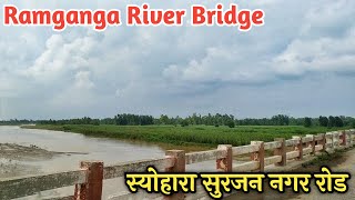 Ramganga River Bridge Seohara Surjan Nagar Road