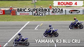 YAMAHA R3 BLU CRU - RACE 1  |  BRIC SUPERBIKE 2024  |  ROUND 4  |  FANCAM