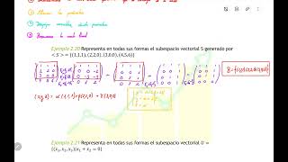 2 5 Representación de subespacios vectoriales