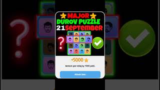 21 September Major Puzzle Durov | Major Puzzle Durov 21 September | Puzzle Durov today, Puzzle Durov