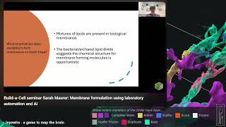 Build-a-Cell -- seminar Sarah Maurer: Membrane formulation using laboratory automation and AI