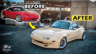 Building a Widebody Miata in 10 Minutes.