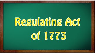 Regulating Act of 1773