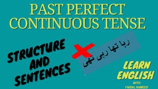 Past Perfect Continuous Tense| Learn English Grammar|Learn English Tenses