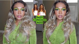 Janet Collection Melt 13x6 HD Swiss Lace Frontal Wig NURA | Janet Collection Nura Ft. Ebonyline