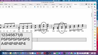 Diatonic 4ths and 5ths in a Major Scale