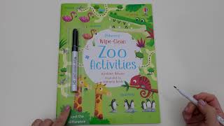 Usborne - Wipe Clean Zoo Activities