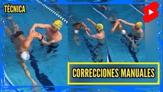 Correcciones MANUALES en la TÉCNICA de nado | Aprender a nadar hasta un 80% más rápido. #teamseas