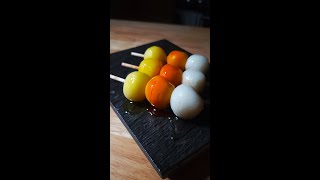 Making Tricolor Candy Corn Dango