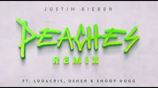 Justin Bieber - PEACHES ( remix) ft. Ludacris, Usher, Snoop Dogg( Official Audio)