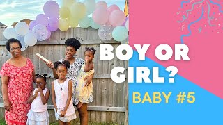 Finally Our GENDER REVEAL! BABY NUMBER 5! Long awaited!