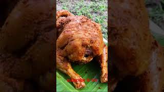 whole chicken roasterd  in wooden / village cooking / #shorts