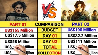 Dune movie vs Dune 2 movie Lifetime Worldwide Total box office collection comparison video।।