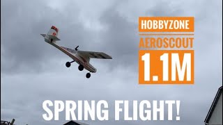 Hobbyzone Aeroscout 1.1m spring flight!