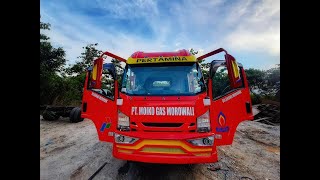 Modifikasi isuzu giga pertamina Bumper hidrolik - Jaya Concept karoseri