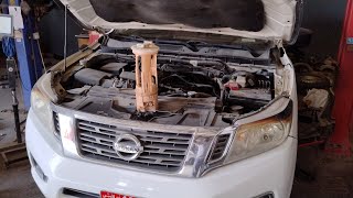 2018 nissan navara pickup fuel pump replacement step by step