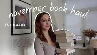 november book haul! 15+ books:)