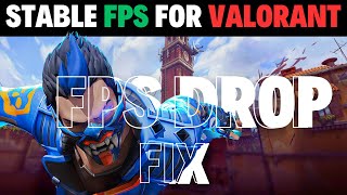 VALORANT FPS Drop Ingame Fixed | VALORANT Lag Fix