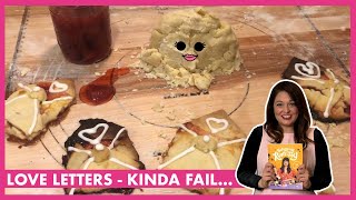 I baked Kim Joy's Love Letters, and did an ok job. Happy Valentine's Day