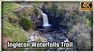 Ingleton Waterfalls Trail - Yorkshire Dales Dji mini 2 drone Janek Włóczykij