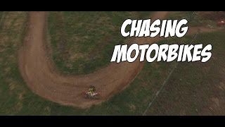 Chasing Motorbikes. DJI Phantom 3. aerial footage.