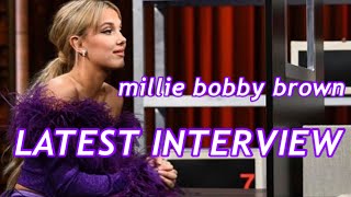 millie bobby brown latest interview about stranger things . Fallontonight . Eleven .ST💜