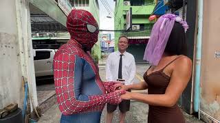 #LADYBOY - I LOVE U SPIDERMAN  ► Spider-Man ► Pattaya ► Phuket ► Funny ► Bali ► Indonesia ► Thailand