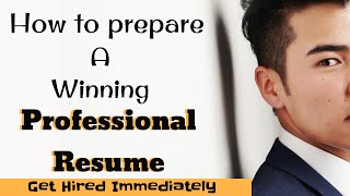 How to prepare a winning Professional Resume? l For Freshers and Professional Students l vyasa