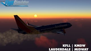 MSFS | Fort Lauderdale (KFLL) ➔ Chicago Midway (KMDW) | Full Flight