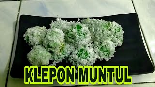 Cemilan Desa Klepon Muntul ( Ubi Jalar ) : edisi masakan istri