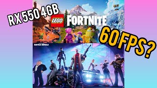 Fortnite - Será que a RX 550 passou no teste?