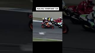 He literally passed 8 drivers in a MotoGP race