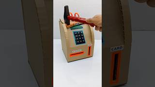 Cardboard वाले Mini ATM Machine को हथौड़े से तोड़ दिया  #shorts #viral #trending