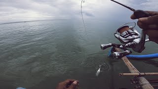 Ultralight fishing on boat || tarikan ikannya seperti roket