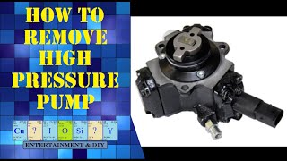 How to remove Diesel High pressure pump