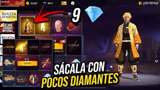 CÓMO SACAR LA SKIN DE ZENITSU CON POCOS DIAMANTES 💎 CÓMO SACAR LA RULETA ZENITSU FREE FIRE 🔥