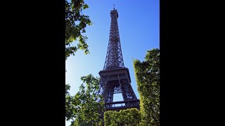 Eiffel Tower with Brilliant Blue Skies