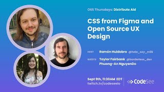 CSS from Figma and Open Source UX Design