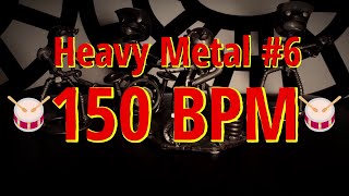 150 BPM - Heavy Rock #6 - 4/4 #DrumBeat - #DrumTrack - Heavy Drum beat 🥁🎸🎹🤘