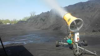 Fog cannon HE70 - HENNLICH solution for the most effective dust suppression on coal open piles