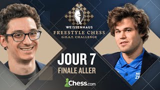 Magnus Carlsen vs Fabiano Caruana au Freestyle Chess GOAT Challenge 2024 | Finale | Jour 7