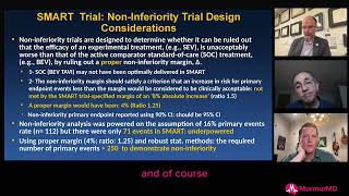 Non-inferiority Trial Design Considerations: Was 8% risk difference appropriate in SMART trial?