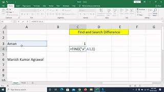 Find and Search Functions |Difference Between Find & Search in MS Excel