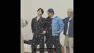 our pajama models ft.taehyung &jimin 😂 #bts #taehyung #jimin #vlive #shorts #youtubeshorts #youtube