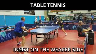 Insist on the weaker side - little school of table tennis