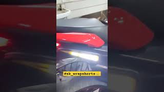 Gixxer full wrapping carbon fibre 😈||• 😈#sk_wrapshorts #trending #youtubeshorts #radium #youtube