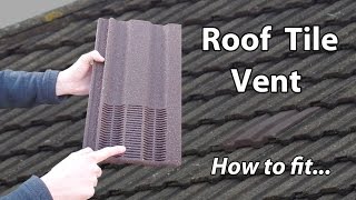 Roof Ventilation Tile & Bathroom Exhaust Vent Extractor