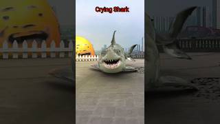 Crying Shark/रोती हुई शार्क 😱 - mini wood toy-woodworking art skills/ hand crafts / #shorts