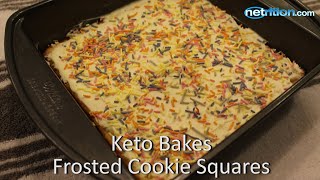 Keto Bakes Frosted Cookie Squares