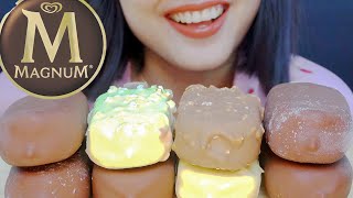 ASMR MAGNUM МОРОЖЕНОЕ | ДВОЙНОЙ ШОКОЛАД, БЕЛЫЙ МИНДАЛЬ, ДВОЙНАЯ ЯГОДА, МИНДАЛЬ